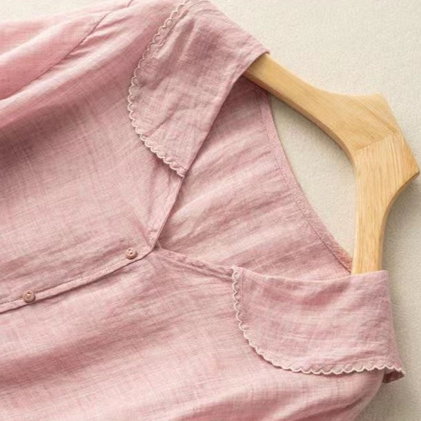 Clevra Cotton-Linen Blouse