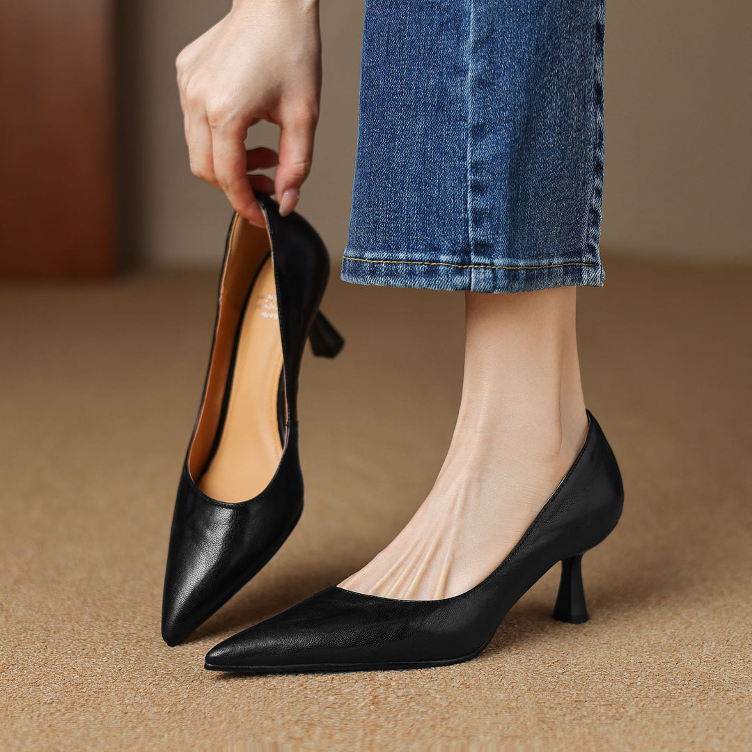 Mirelle Lambskin Heels