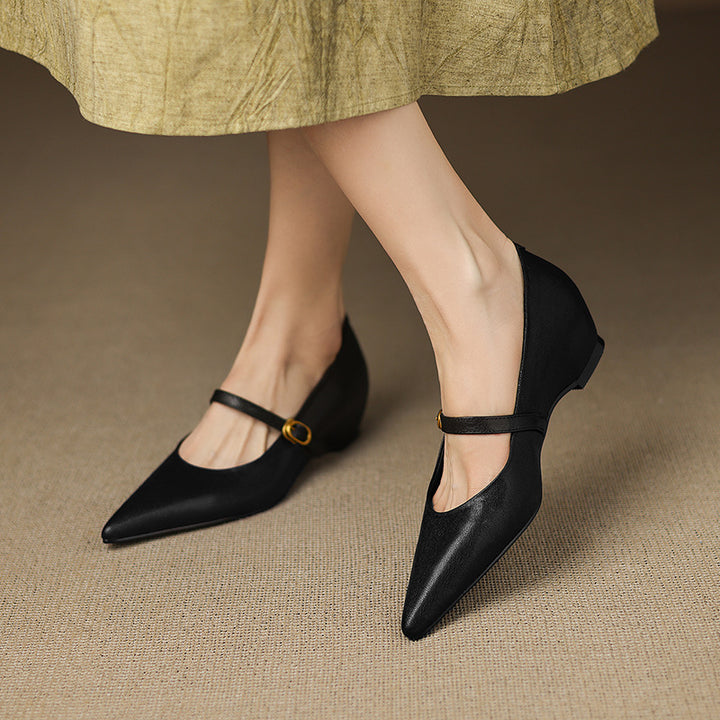 Veloria Lambskin Leather Pumps