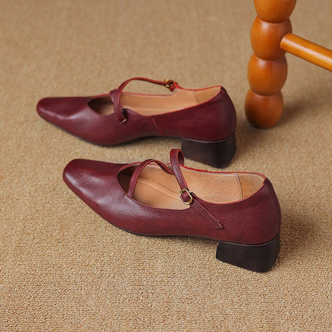 Marvelle Leather Mary Janes