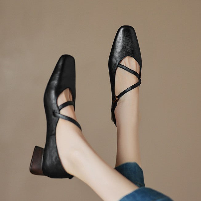 Marvelle Leather Mary Janes
