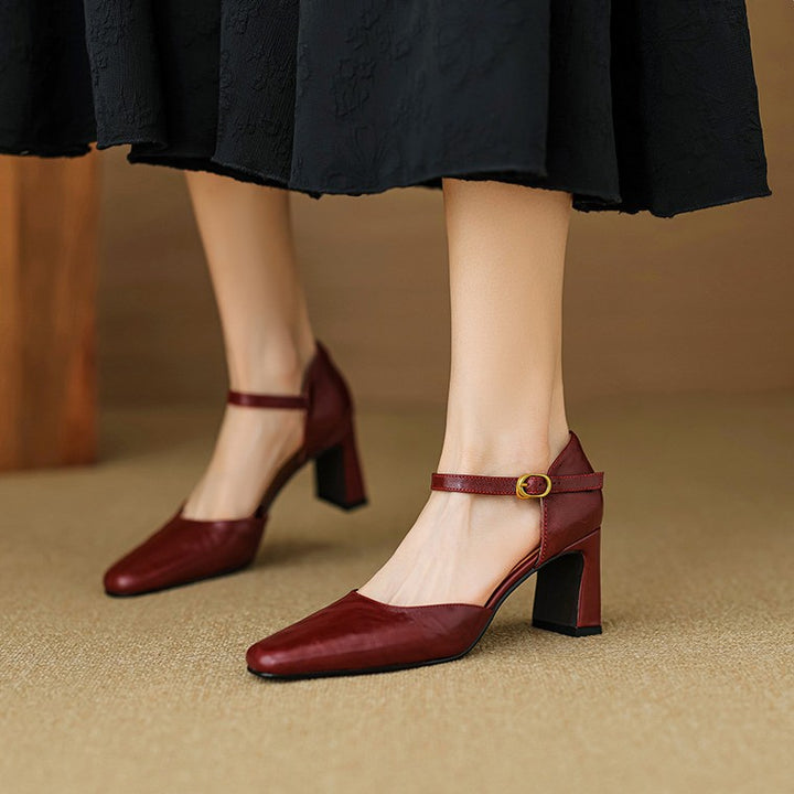 Virelle D’Orsay Leather Heels
