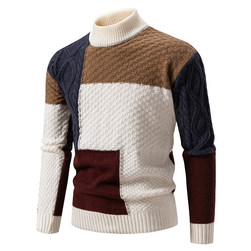 Arven Patchwork Knit Sweater