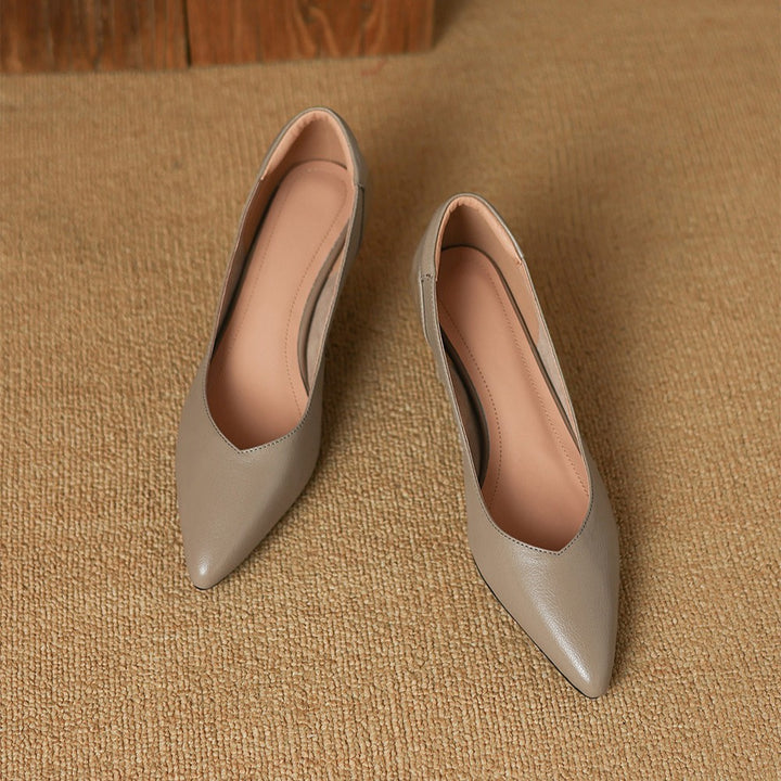 Lunare Sculpt Leather Pumps