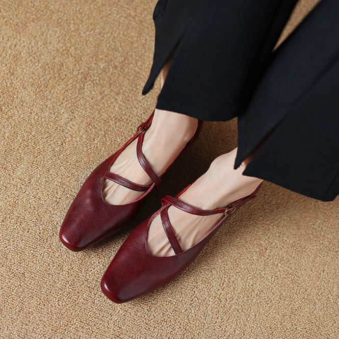 Marvelle Leather Mary Janes