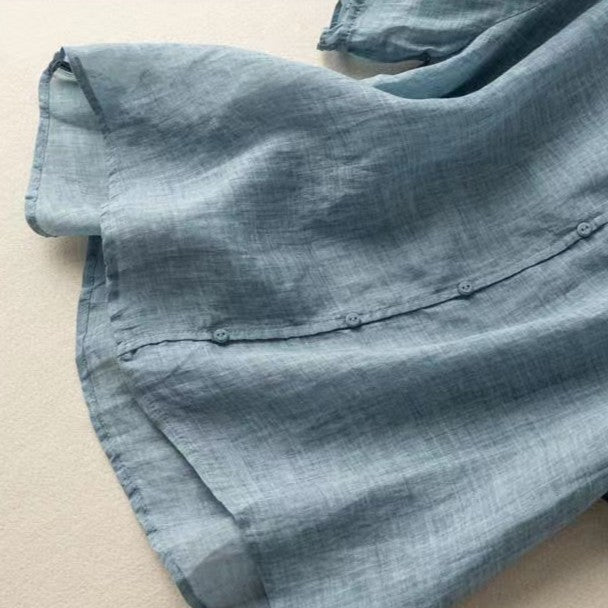 Clevra Cotton-Linen Blouse