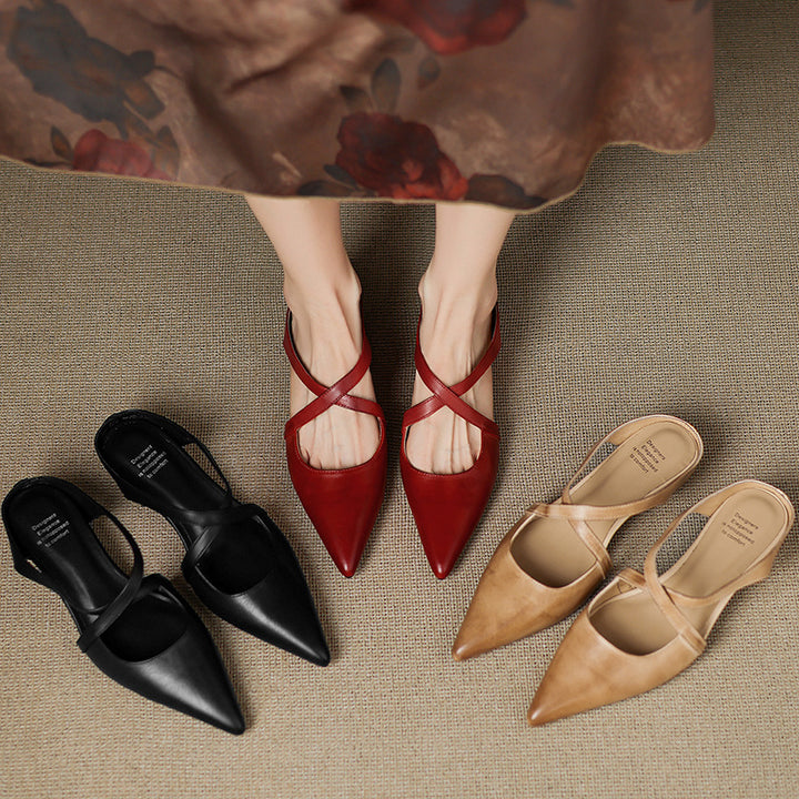 Eryne Leather Mules