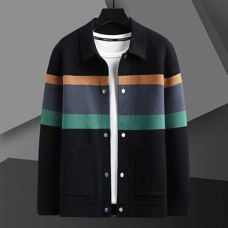 Ceynar Stripe Knit Cardigan