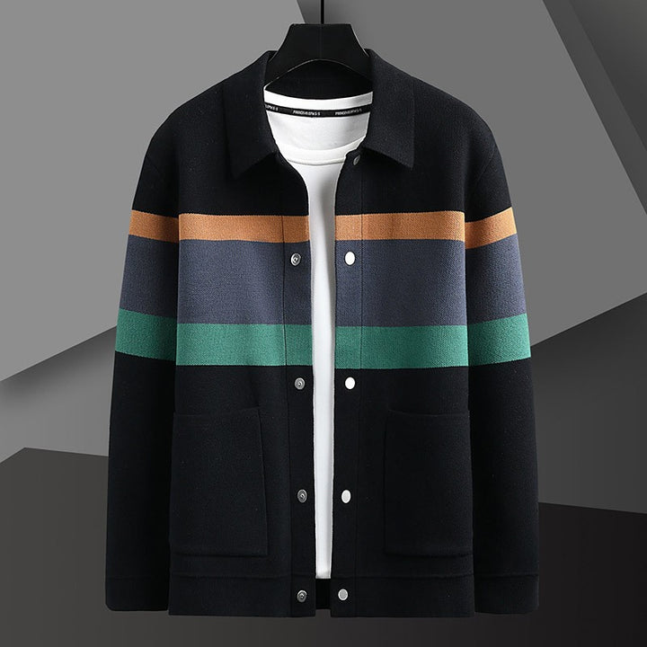 Ceynar Stripe Knit Cardigan