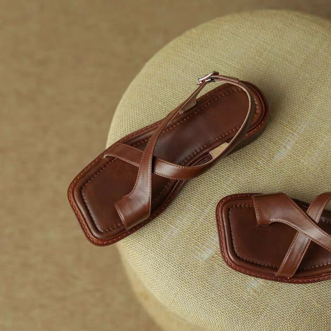 Arlisse Cross-Strap Sandals