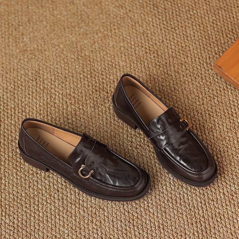 Celia Horsebit Leather Loafers