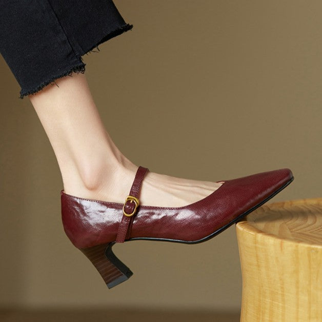 Orvane Leather Heels