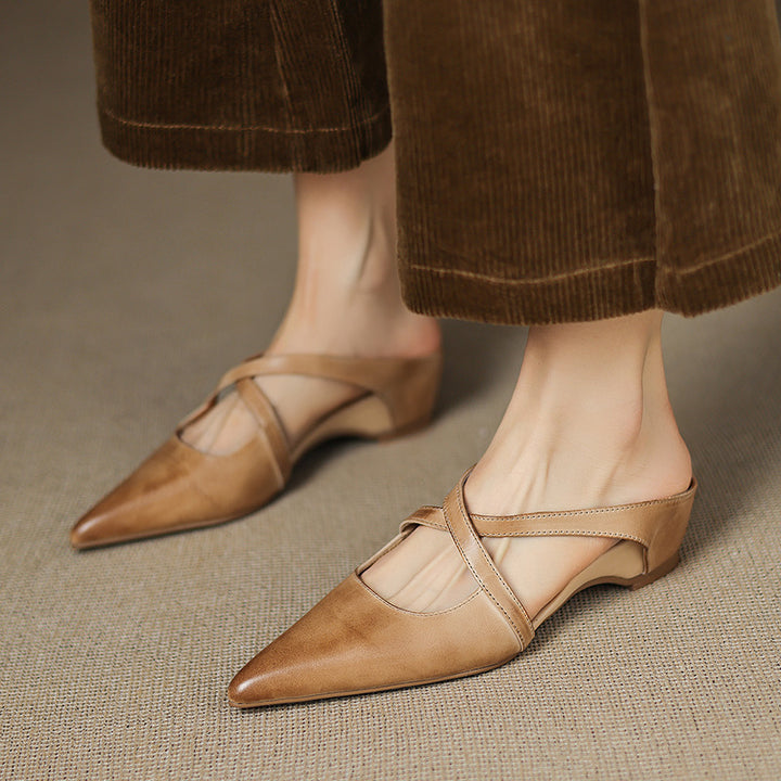Eryne Leather Mules