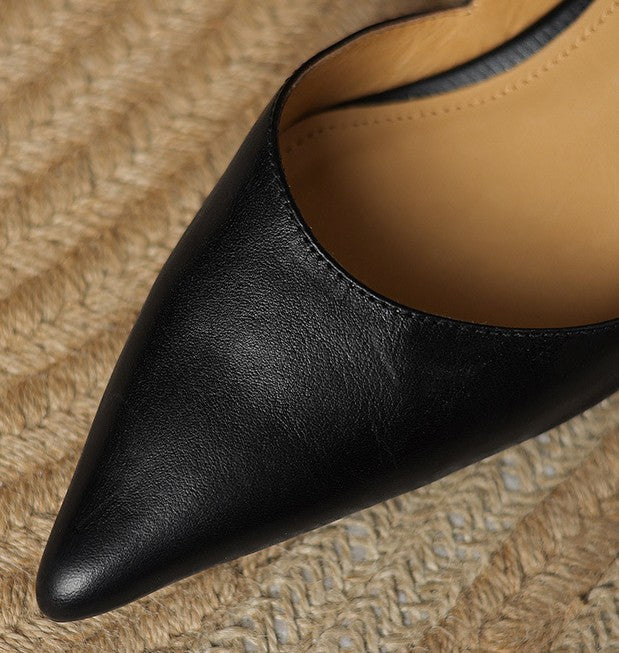 Ceyra Leather Heels