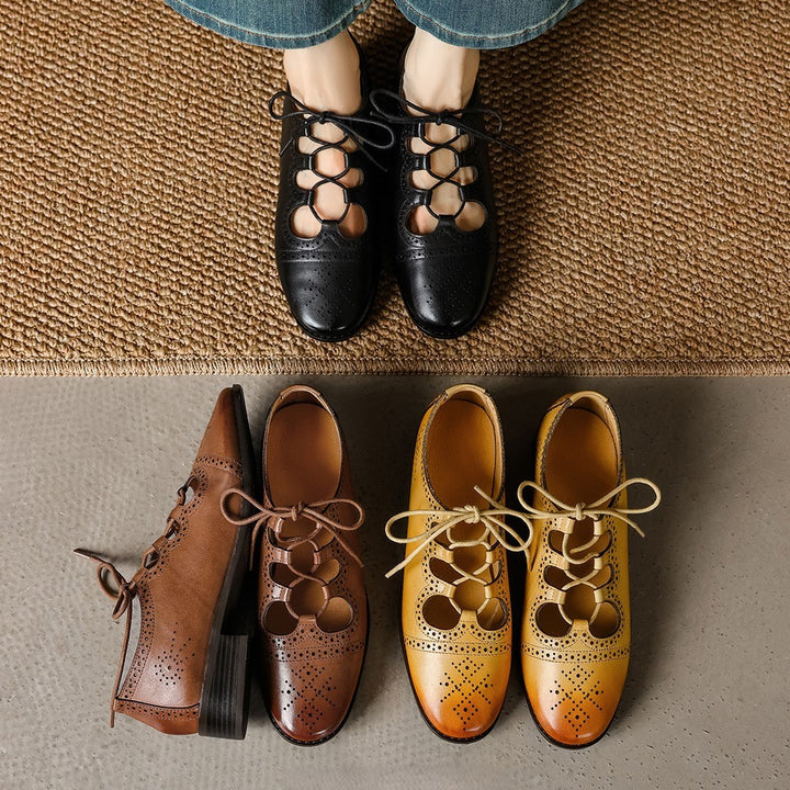 Lucia Brogue Leather Oxfords