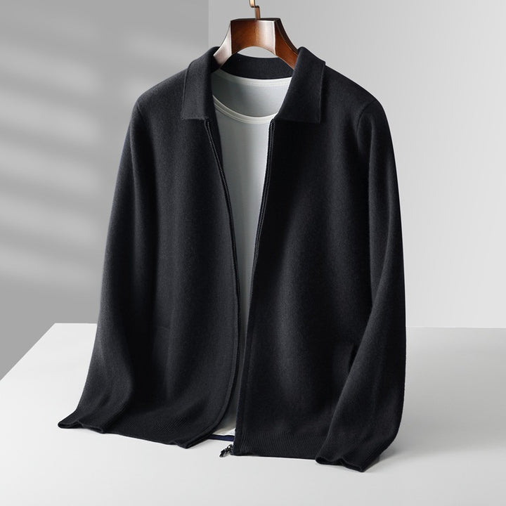 Orvien Wool Collar Cardigan