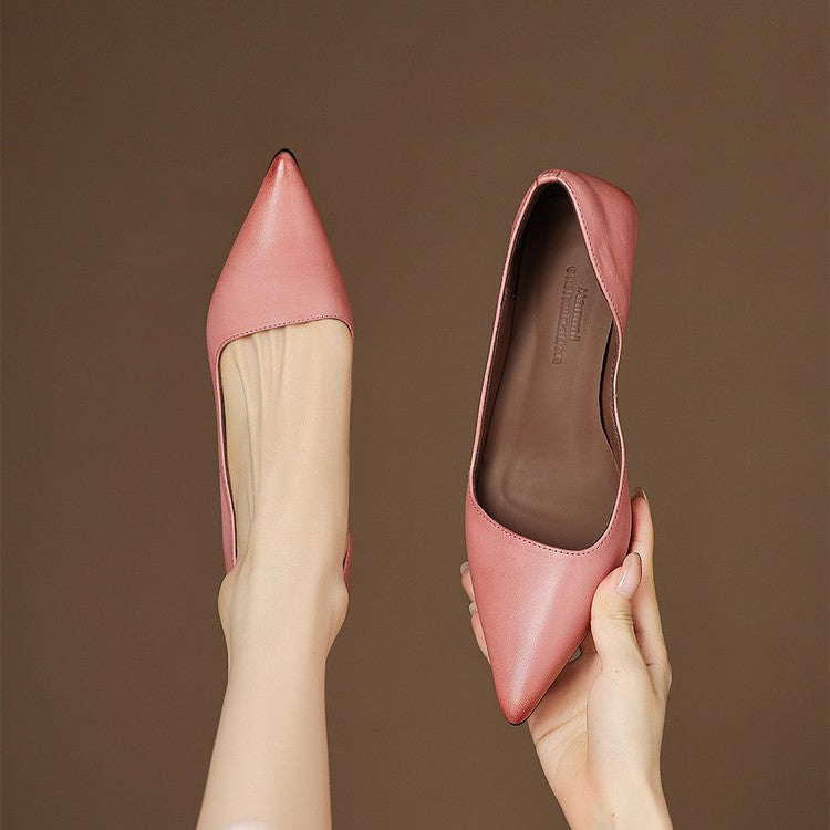Orlisse Leather Heels