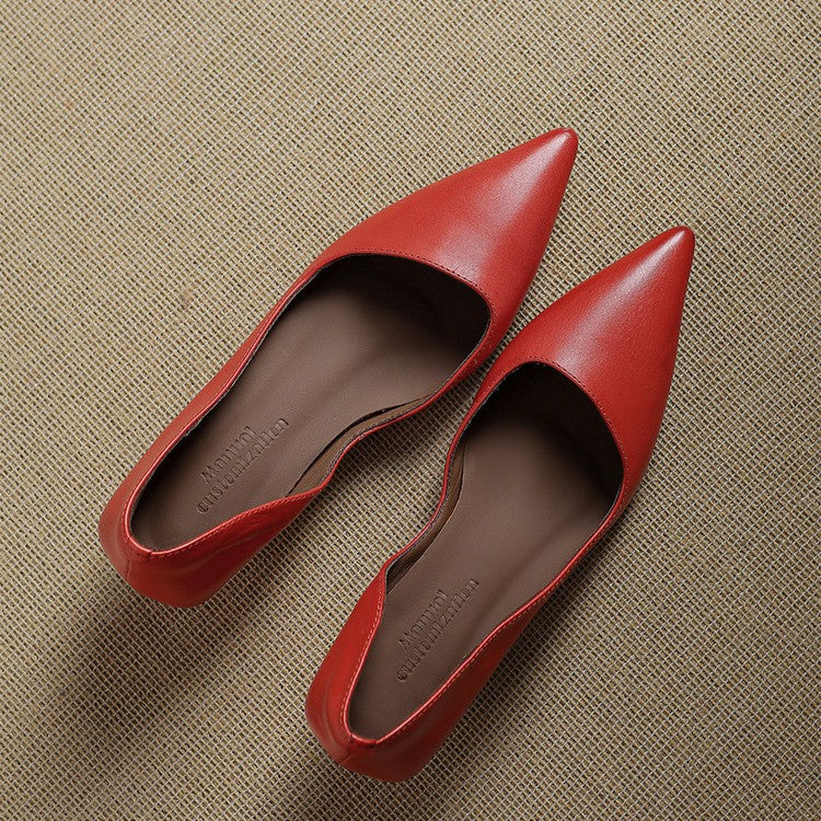 Orlisse Leather Heels