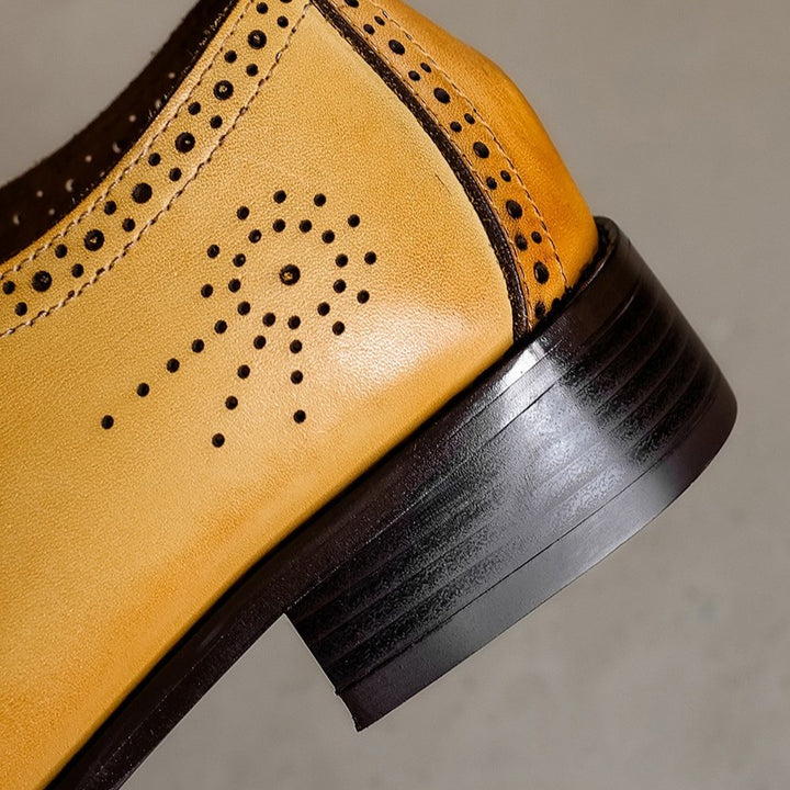 Lucia Brogue Leather Oxfords