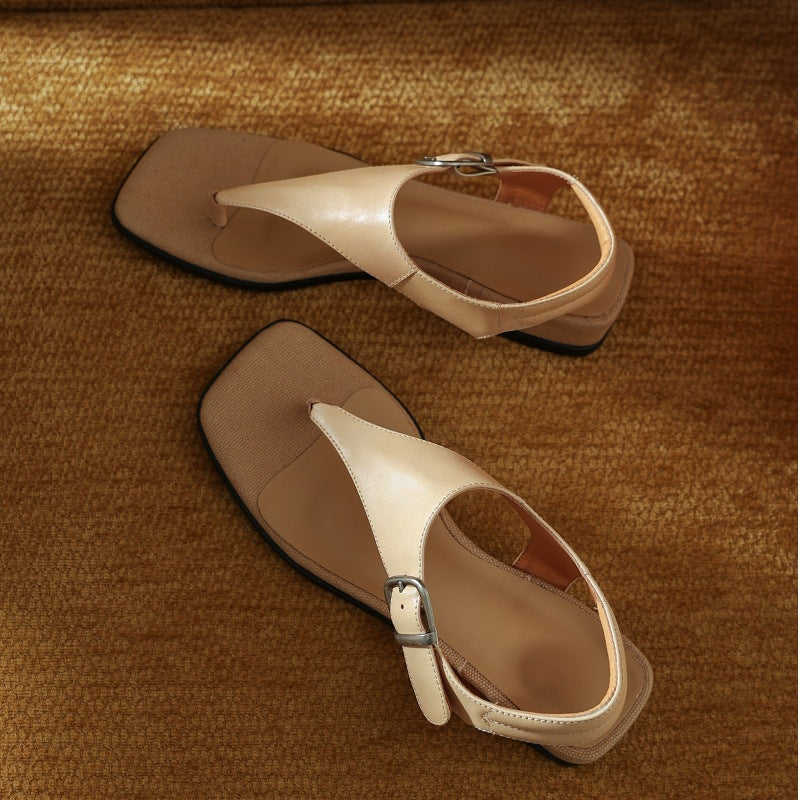 Mara Wedge Leather Sandals