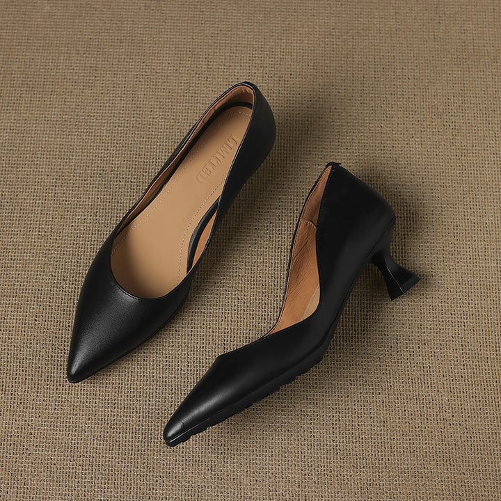 Calenne Leather Heels
