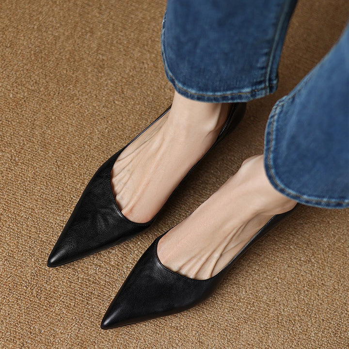 Cymara Leather Heels
