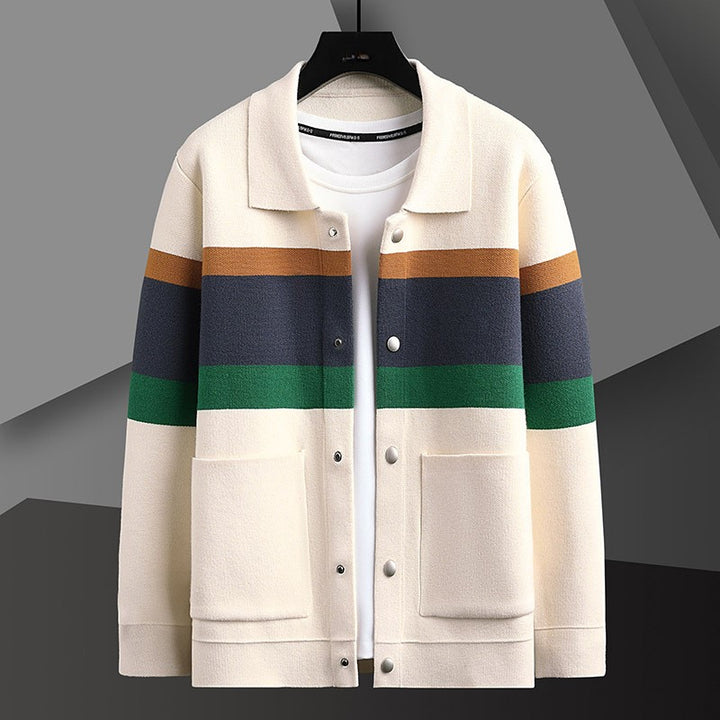 Ceynar Stripe Knit Cardigan