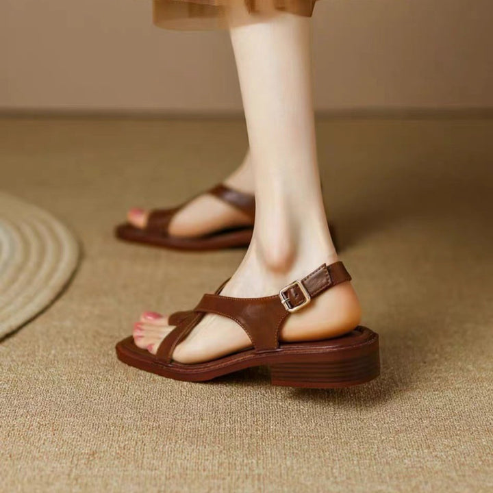 Arlisse Cross-Strap Sandals