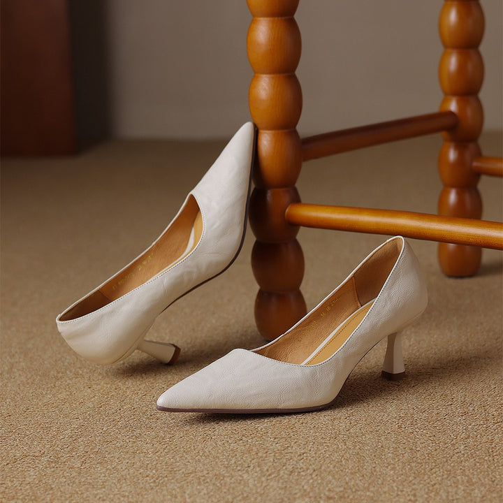 Cymara Leather Heels
