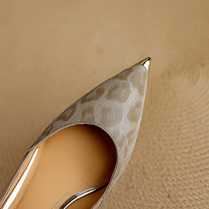 Orlena Leather Sculpt Heels