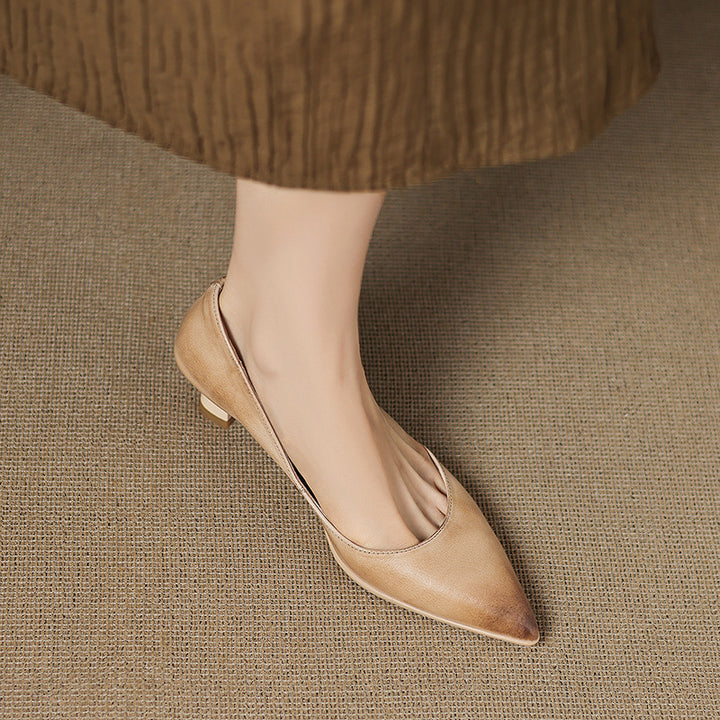 Calenne Leather Heels