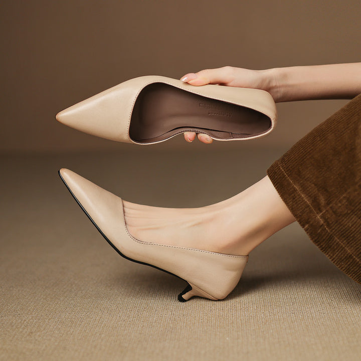 Orlisse Leather Heels