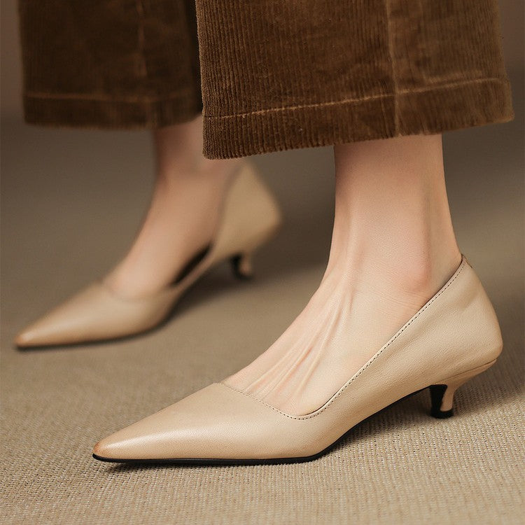 Orlisse Leather Heels