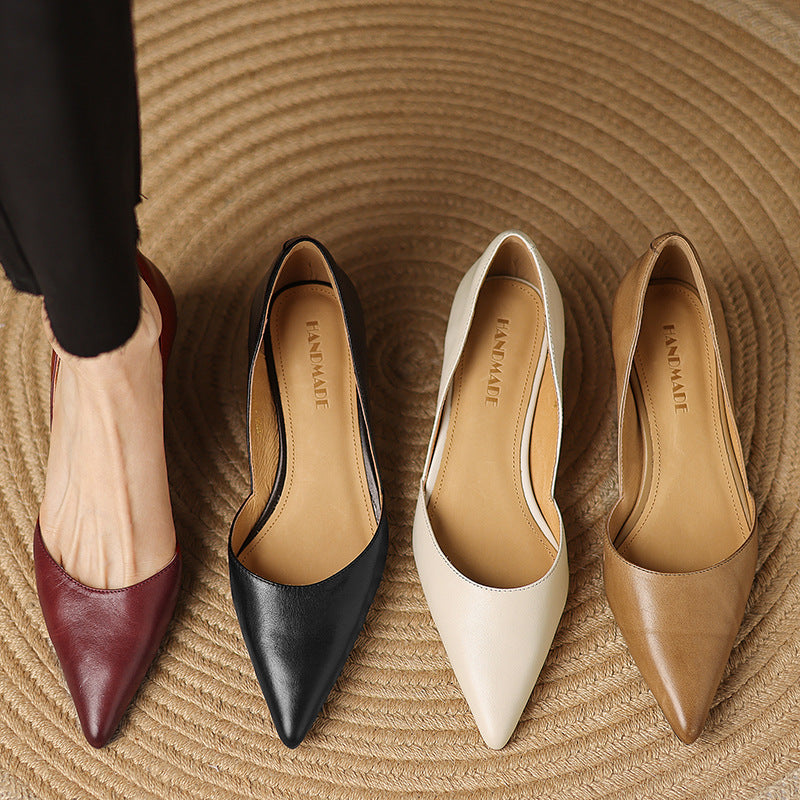 Ceyra Leather Heels