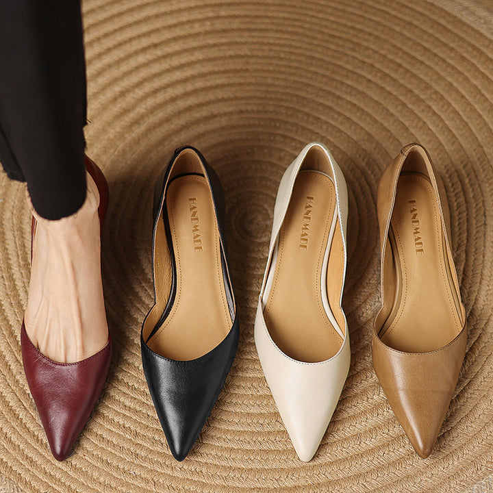 Ceyra Leather Heels