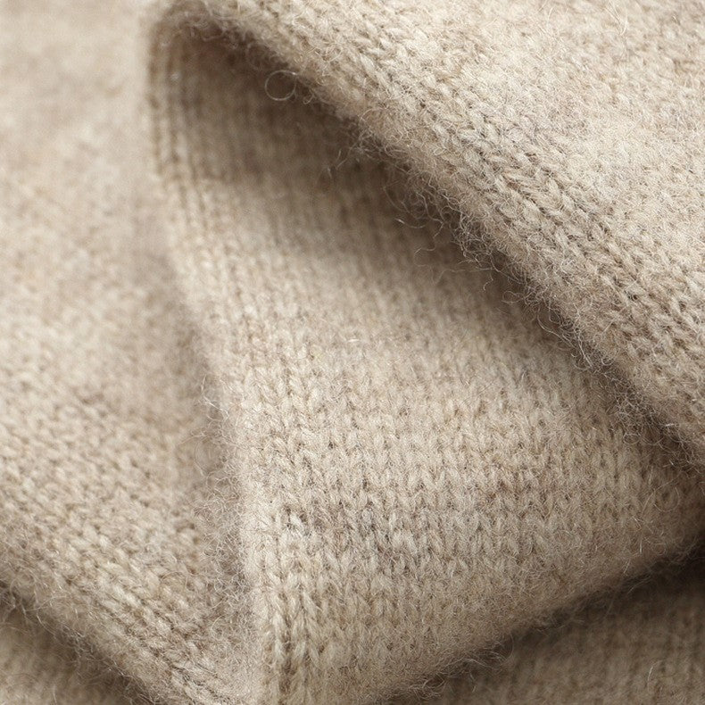 Orvien Wool Funnel-Neck Cardigan