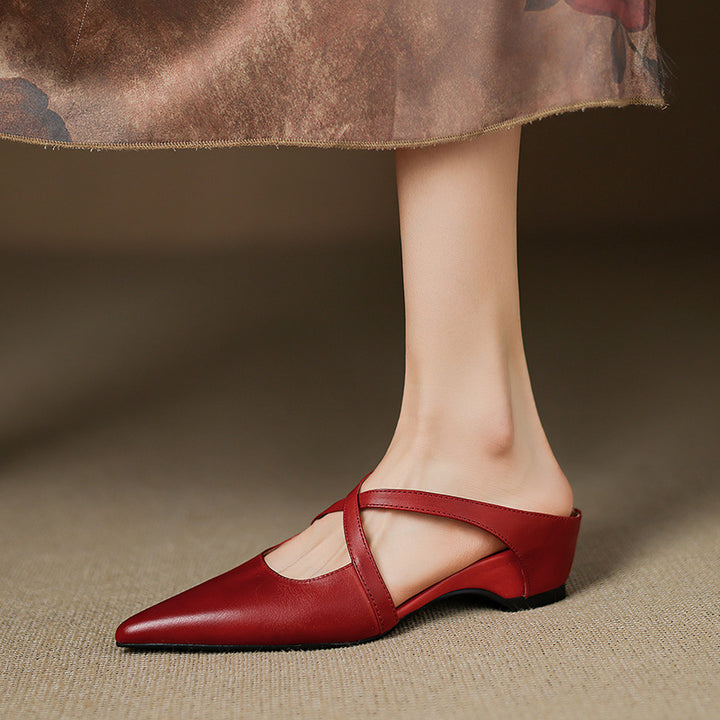 Eryne Leather Mules