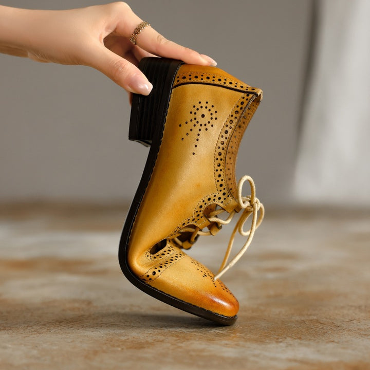 Lucia Brogue Leather Oxfords