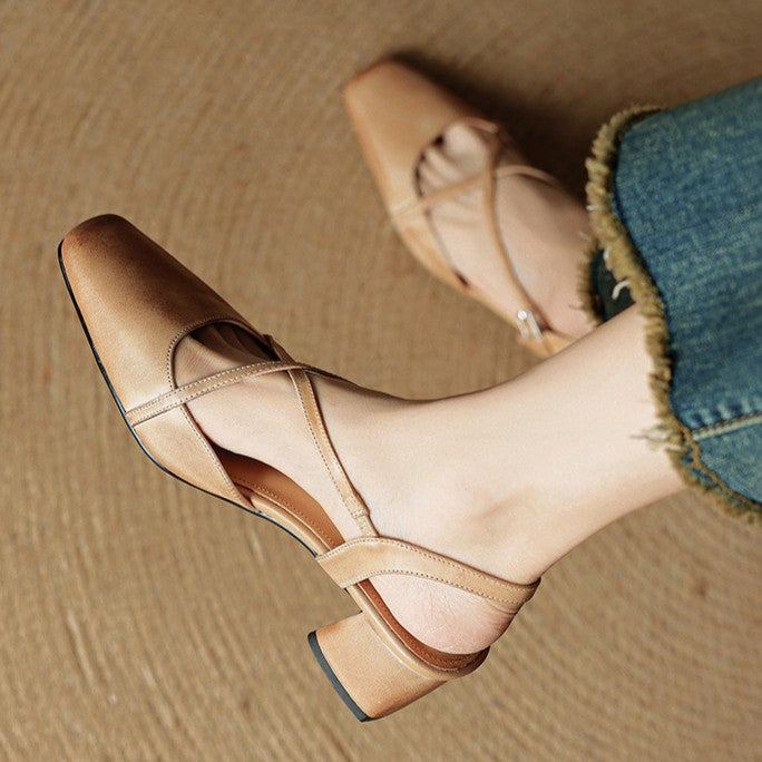 Valenne Leather Heels