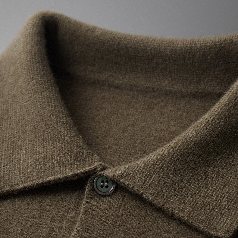 Alvoro Wool Polo Cardigan