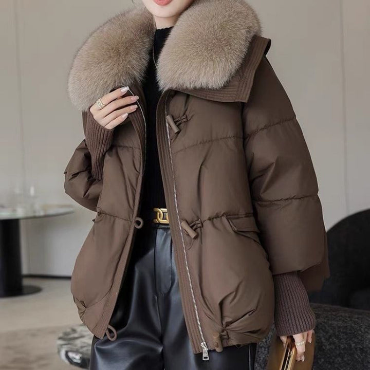 Averne Padded Fur-Collar Jacket