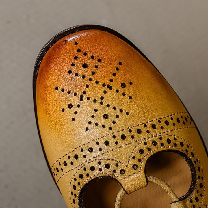 Lucia Brogue Leather Oxfords