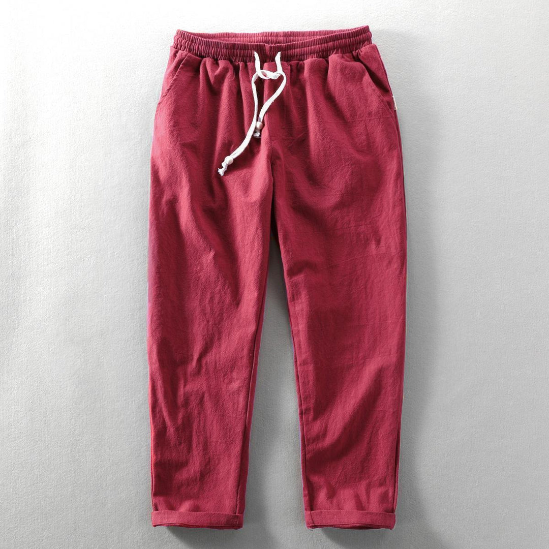 Elaren Cotton-Linen Joggers