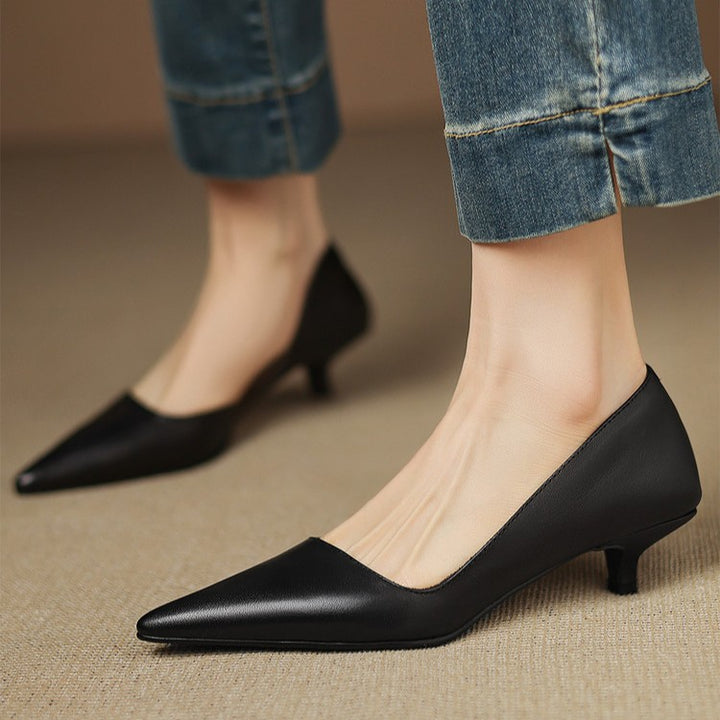 Orlisse Leather Heels