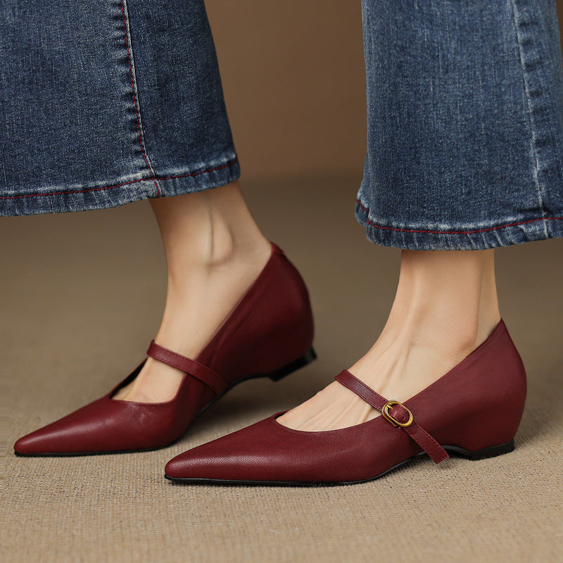 Veloria Lambskin Leather Pumps