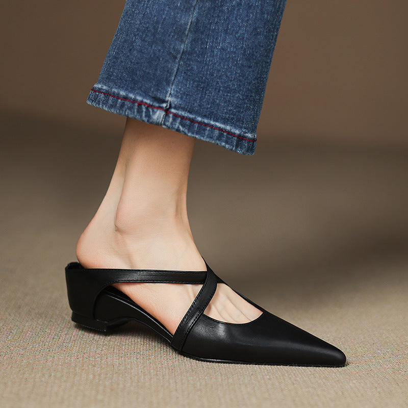 Eryne Leather Mules
