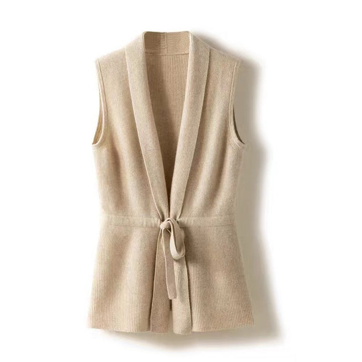 Merive Belted Wool Vest