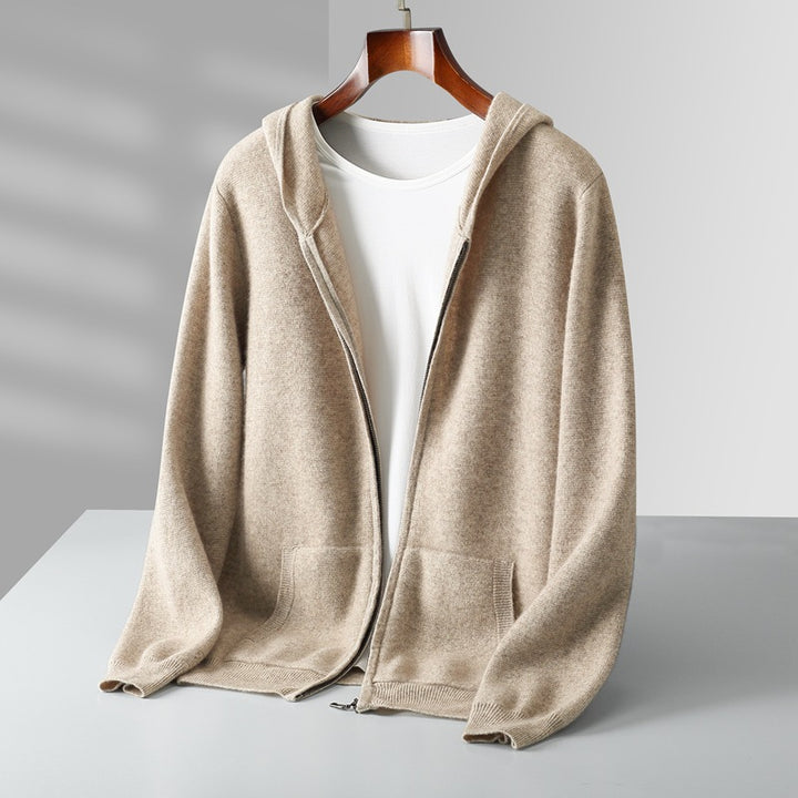 Elvron Wool Hooded Cardigan