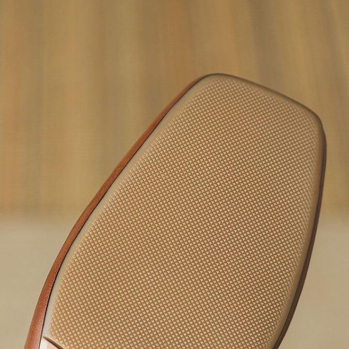 Norvyn Square Leather Pumps