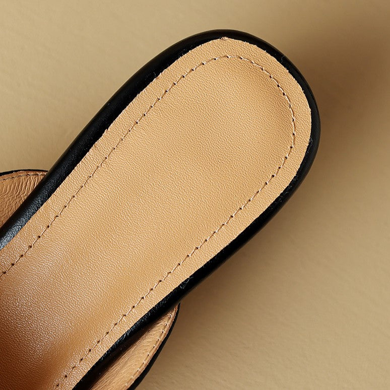 Marloe Pointed Leather Mule